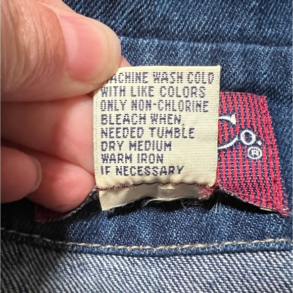 Denim&Co Vintage 90s Denim Chore Jacket Coat Size Medium Y2K - Picture 10 of 13